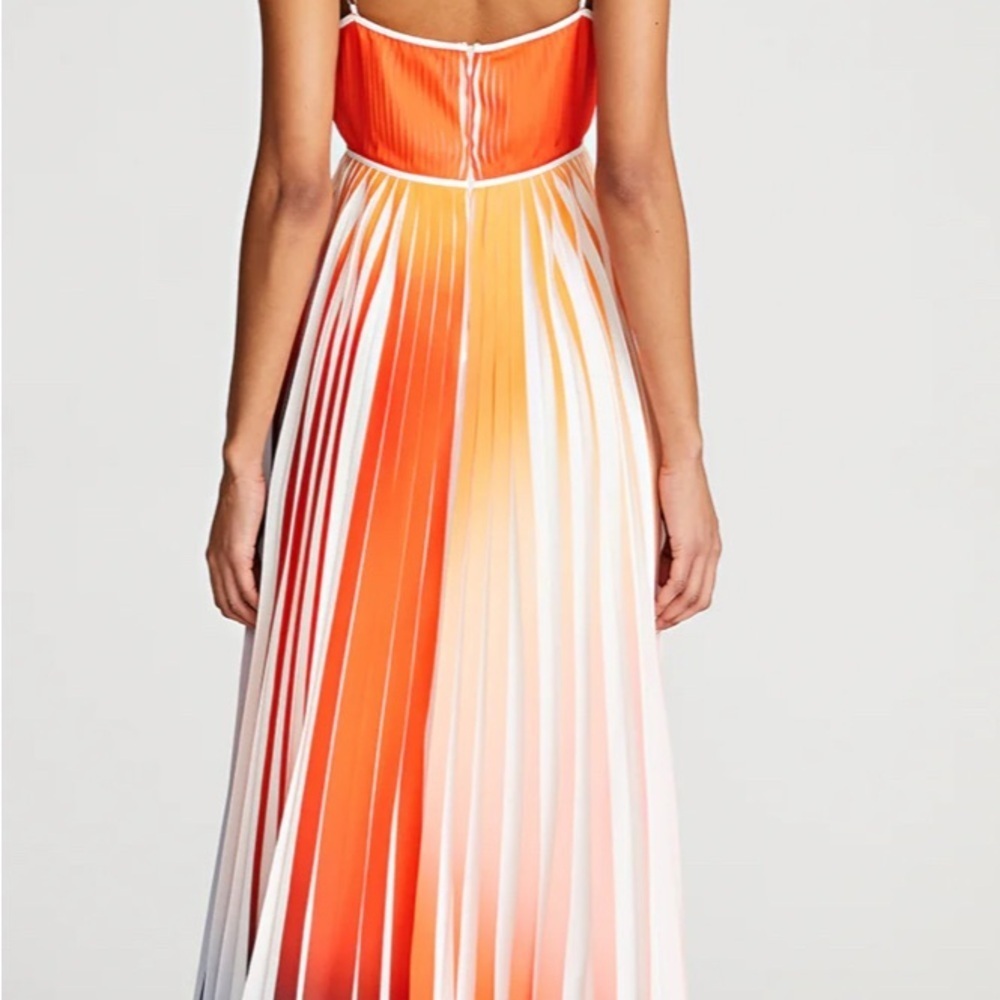 Halston Mollie Pleated Print Women's Dress - Picture 2 of 10